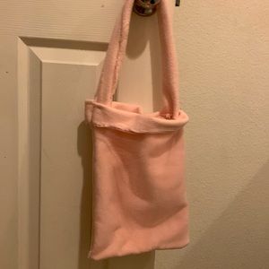 Simple pink hand bag